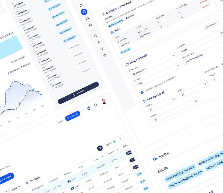 Dropright's shipping management software solutions